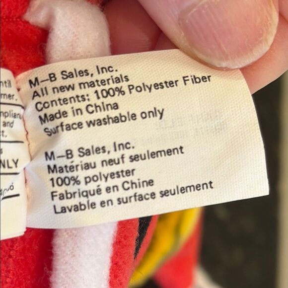 RARE Vintage Garfield Santa 1983 McDonalds Christmas Plush Stuffy 8”With Tags - Picture 9 of 9